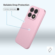 Xiaomi 17 Hoesje - MobyDefend Matte Siliconen Backcover - Licht Roze