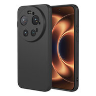 Xiaomi 17 Ultra Hoesje - MobyDefend Matte Siliconen Backcover - Zwart
