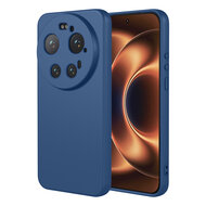 Xiaomi 17 Ultra Hoesje - MobyDefend Matte Siliconen Backcover - Blauw