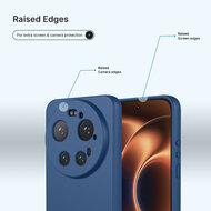 Xiaomi 17 Ultra Hoesje - MobyDefend Matte Siliconen Backcover - Blauw
