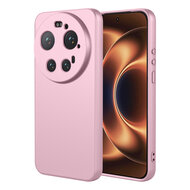 Xiaomi 17 Ultra Hoesje - MobyDefend Matte Siliconen Backcover - Licht Roze