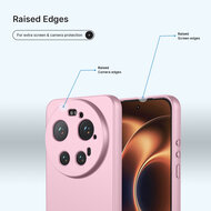 Xiaomi 17 Ultra Hoesje - MobyDefend Matte Siliconen Backcover - Licht Roze