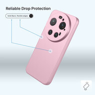 Xiaomi 17 Ultra Hoesje - MobyDefend Matte Siliconen Backcover - Licht Roze