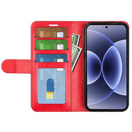 Xiaomi 17 Hoesje - MobyDefend Wallet Book Case (Sluiting Achterkant) - Rood