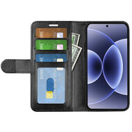 Xiaomi 17 Hoesje - MobyDefend Wallet Book Case (Sluiting Achterkant) - Zwart