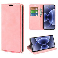 Xiaomi 17 Hoesje - MobyDefend Luxe Wallet Bookcase (Magnetische Sluiting) - Roze