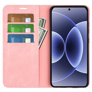 Xiaomi 17 Hoesje - MobyDefend Luxe Wallet Bookcase (Magnetische Sluiting) - Roze