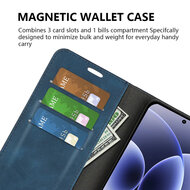 Xiaomi 17 Hoesje - MobyDefend Luxe Wallet Bookcase (Magnetische Sluiting) - Blauw