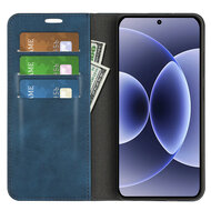 Xiaomi 17 Hoesje - MobyDefend Luxe Wallet Bookcase (Magnetische Sluiting) - Blauw