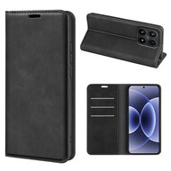 Xiaomi 17 Hoesje - MobyDefend Luxe Wallet Bookcase (Magnetische Sluiting) - Zwart