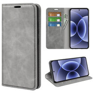 Xiaomi 17 Hoesje - MobyDefend Luxe Wallet Bookcase (Magnetische Sluiting) - Grijs