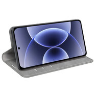 Xiaomi 17 Hoesje - MobyDefend Luxe Wallet Bookcase (Magnetische Sluiting) - Grijs