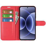 Xiaomi 17 Hoesje - MobyDefend Kunstleren Wallet Book Case (Sluiting Voorkant) - Rood
