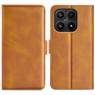 Xiaomi 17 Hoesje - MobyDefend Luxe Wallet Book Case (Sluiting Zijkant) - Lichtbruin
