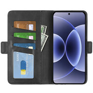 Xiaomi 17 Hoesje - MobyDefend Luxe Wallet Book Case (Sluiting Zijkant) - Zwart