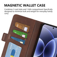 Xiaomi 17 Hoesje - MobyDefend Luxe Wallet Book Case (Sluiting Zijkant) - Bruin