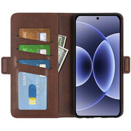Xiaomi 17 Hoesje - MobyDefend Luxe Wallet Book Case (Sluiting Zijkant) - Bruin