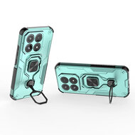 Xiaomi 17 Hoesje - MobyDefend Dubbelgelaagde Pantsercase Met Standaard - Turquoise