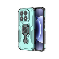 Xiaomi 17 Hoesje - MobyDefend Dubbelgelaagde Pantsercase Met Standaard - Turquoise