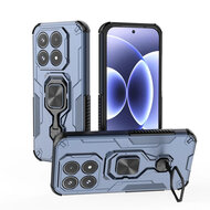 Xiaomi 17 Hoesje - MobyDefend Dubbelgelaagde Pantsercase Met Standaard - Blauw
