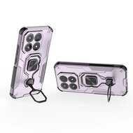 Xiaomi 17 Hoesje - MobyDefend Dubbelgelaagde Pantsercase Met Standaard - Roze