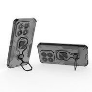 Xiaomi 17 Hoesje - MobyDefend Dubbelgelaagde Pantsercase Met Standaard - Zwart