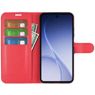Oppo Reno15 Hoesje - MobyDefend Kunstleren Wallet Book Case (Sluiting Voorkant) - Rood