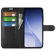 Oppo Reno15 Hoesje - MobyDefend Kunstleren Wallet Book Case (Sluiting Voorkant) - Zwart