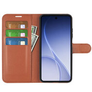 Oppo Reno15 Hoesje - MobyDefend Kunstleren Wallet Book Case (Sluiting Voorkant) - Bruin