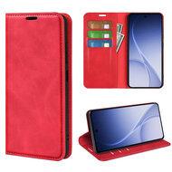 Oppo Reno15 Hoesje - MobyDefend Luxe Wallet Bookcase (Magnetische Sluiting) - Rood