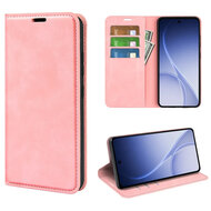 Oppo Reno15 Hoesje - MobyDefend Luxe Wallet Bookcase (Magnetische Sluiting) - Roze