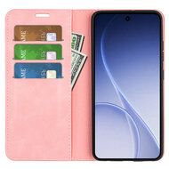 Oppo Reno15 Hoesje - MobyDefend Luxe Wallet Bookcase (Magnetische Sluiting) - Roze