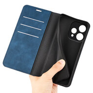 Oppo Reno15 Hoesje - MobyDefend Luxe Wallet Bookcase (Magnetische Sluiting) - Blauw