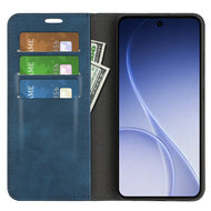 Oppo Reno15 Hoesje - MobyDefend Luxe Wallet Bookcase (Magnetische Sluiting) - Blauw