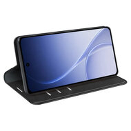 Oppo Reno15 Hoesje - MobyDefend Luxe Wallet Bookcase (Magnetische Sluiting) - Zwart