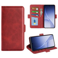 Oppo Reno15 Hoesje - MobyDefend Luxe Wallet Book Case (Sluiting Zijkant) - Rood