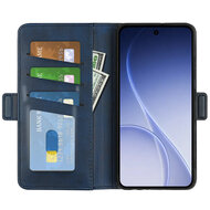Oppo Reno15 Hoesje - MobyDefend Luxe Wallet Book Case (Sluiting Zijkant) - Blauw