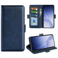 Oppo Reno15 Hoesje - MobyDefend Luxe Wallet Book Case (Sluiting Zijkant) - Blauw