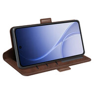 Oppo Reno15 Hoesje - MobyDefend Luxe Wallet Book Case (Sluiting Zijkant) - Bruin