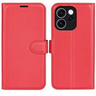 Oppo Reno15 F / Oppo Reno15 FS Hoesje - MobyDefend Kunstleren Wallet Book Case (Sluiting Voorkant) - Rood