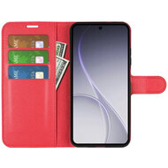 Oppo Reno15 F / Oppo Reno15 FS Hoesje - MobyDefend Kunstleren Wallet Book Case (Sluiting Voorkant) - Rood