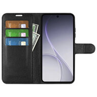 Oppo Reno15 F / Oppo Reno15 FS Hoesje - MobyDefend Kunstleren Wallet Book Case (Sluiting Voorkant) - Zwart