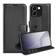 Oppo Reno15 F / Oppo Reno15 FS Hoesje - MobyDefend Kunstleren Wallet Book Case (Sluiting Voorkant) - Zwart