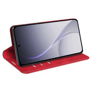 Oppo Reno15 F / Oppo Reno15 FS Hoesje - MobyDefend Luxe Wallet Bookcase (Magnetische Sluiting) - Rood