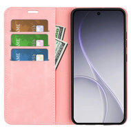 Oppo Reno15 F / Oppo Reno15 FS Hoesje - MobyDefend Luxe Wallet Bookcase (Magnetische Sluiting) - Roze
