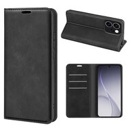 Oppo Reno15 F / Oppo Reno15 FS Hoesje - MobyDefend Luxe Wallet Bookcase (Magnetische Sluiting) - Zwart