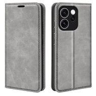Oppo Reno15 F / Oppo Reno15 FS Hoesje - MobyDefend Luxe Wallet Bookcase (Magnetische Sluiting) - Grijs