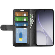 Oppo Reno15 F / Oppo Reno15 FS Hoesje - MobyDefend Wallet Book Case (Sluiting Achterkant) - Zwart