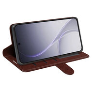 Oppo Reno15 F / Oppo Reno15 FS Hoesje - MobyDefend Wallet Book Case (Sluiting Achterkant) - Bruin