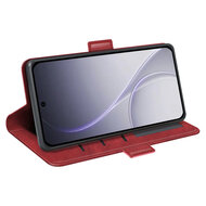 Oppo Reno15 F / Oppo Reno15 FS Hoesje - MobyDefend Luxe Wallet Book Case (Sluiting Zijkant) - Rood